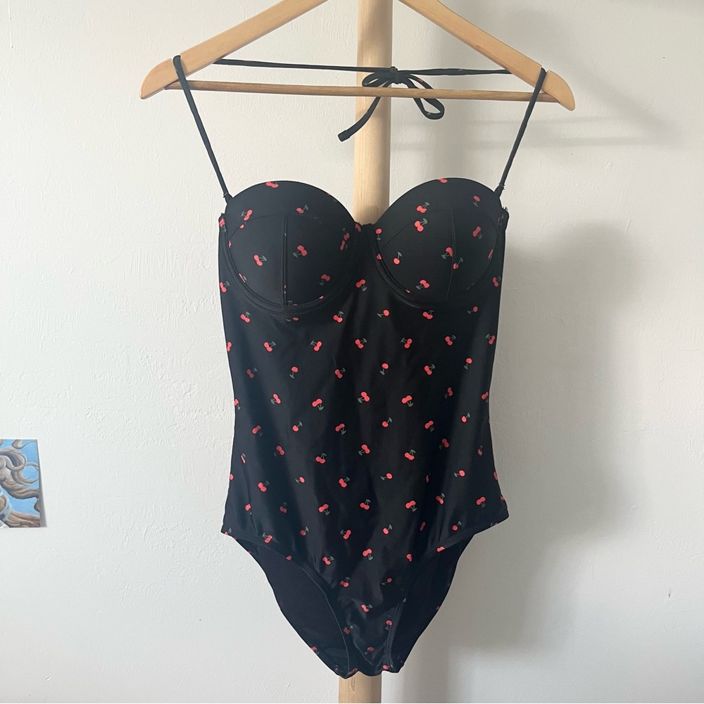 GAP Women’s Cherry Print Bustier Swimsuit